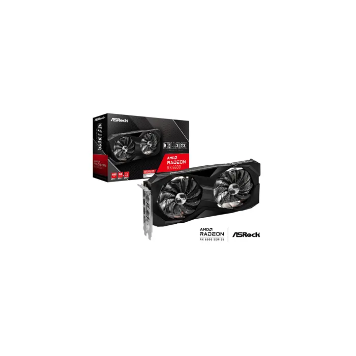 Asrock Challenger RX 6600 CLD 8G AMD Radeon RX 6600 8 GB GDDR6