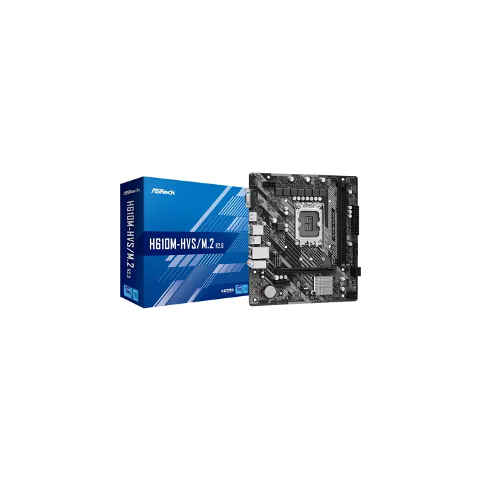 Asrock H610M-HVS/M.2 R2.0 Intel H610 LGA 1700 micro ATX