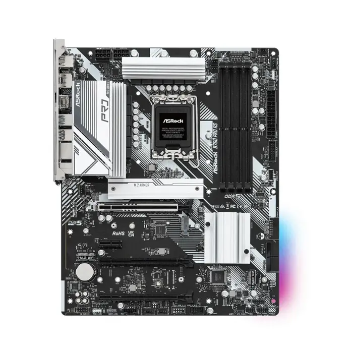 ASRock MB B760 PRO RS, S.1700, DDR5/7200MHz(OC), PCIe 5.0, 2.5 G-LAN, DP/HDMI, ATX