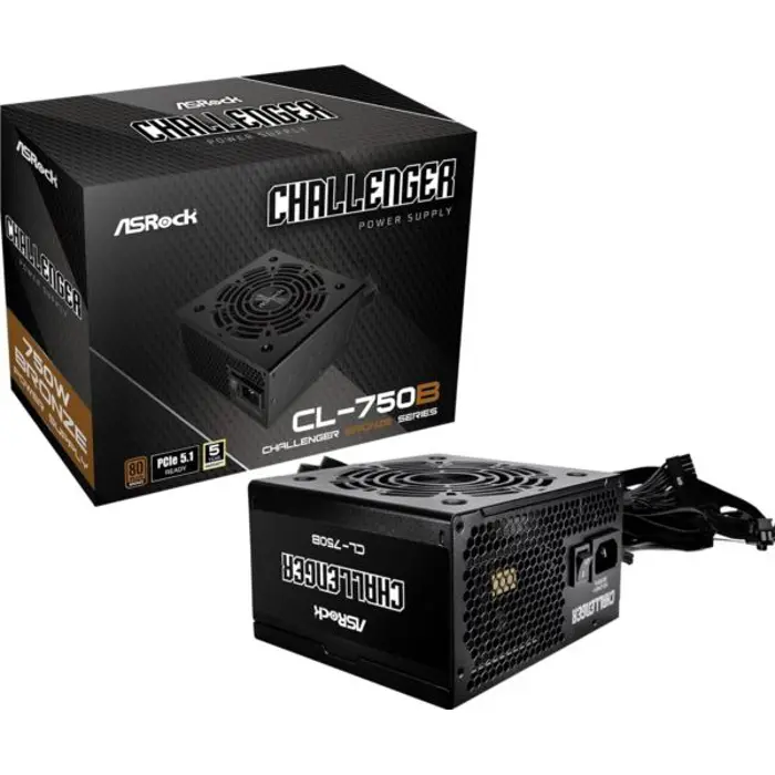 ASRock PSU Challenger CL-750B, 750W, 80 Bronze