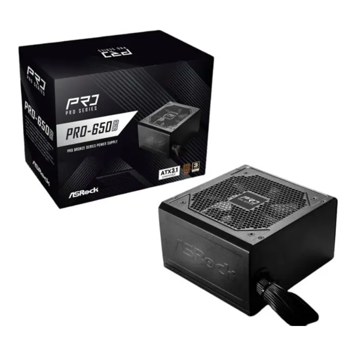 ASRock PSU PRO Series PRO-650B, 650W, 80 Bronze