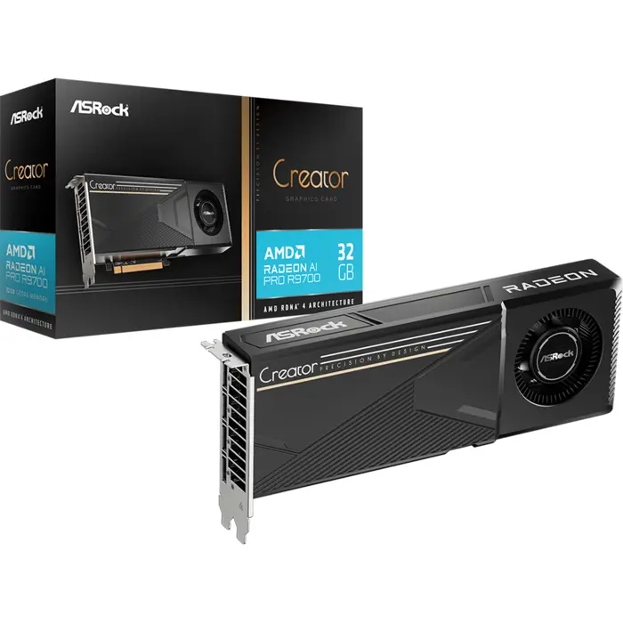 Asrock Radeon AI PRO R9700 32GB (black)