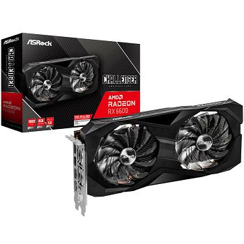 ASRock Radeon RX 6600 Challenger D, 8GB GDDR6 90-GA2RZZ-00UANF