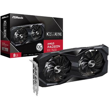 ASRock Radeon RX 7600 Challenger 8GO, 8192 MB GDDR6 90-GA41ZZ-00UANF