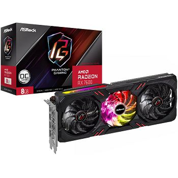 ASRock Radeon RX 7600 Phantom Gaming 8GO, 8192 MB GDDR6 90-GA4BZZ-00UANF