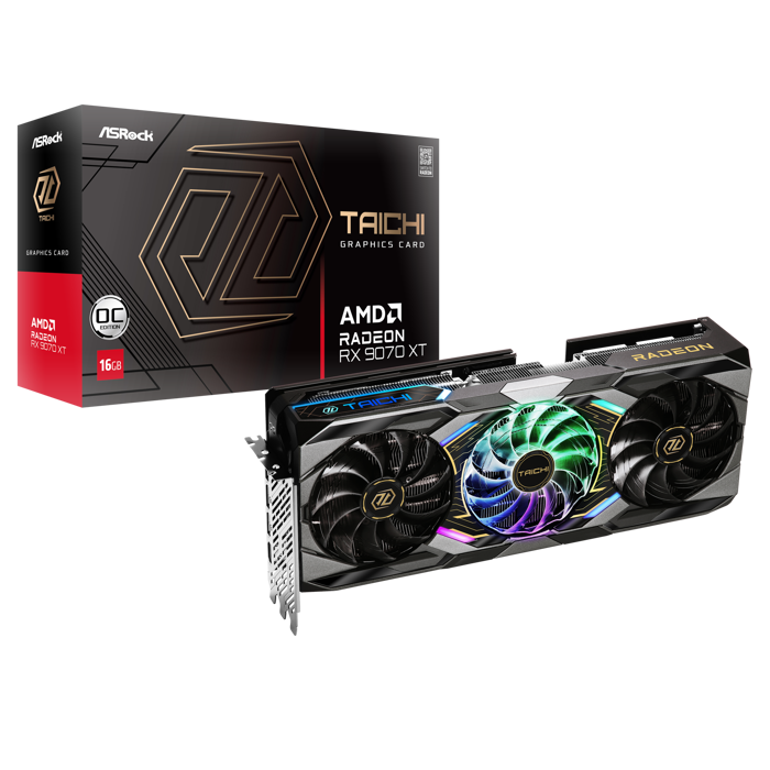 Grafička kartica ASRock Radeon RX 9070 XT Taichi OC 16384 MB GDDR6-90-GA5HZZ-00UANF