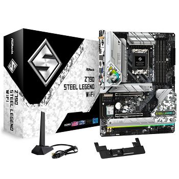 ASRock Z790 Steel Legend WIFI, Intel Z790 Mainboard - Socket 1700, DDR5 90-MXBKD0-A0UAYZ