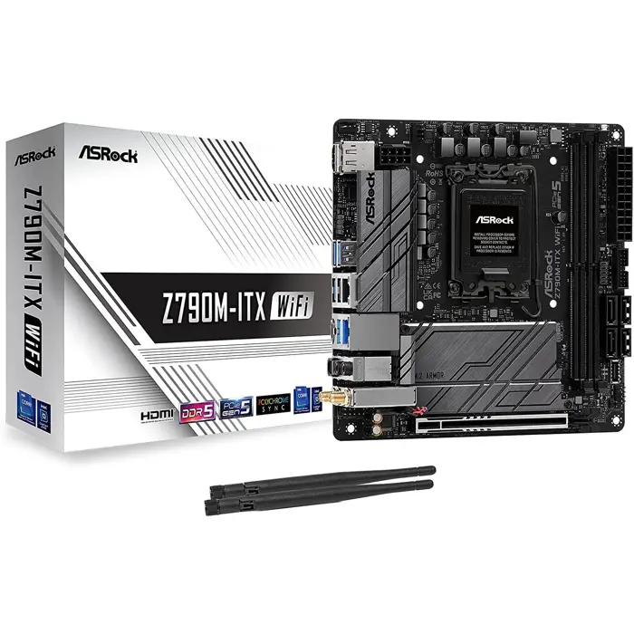 ASRock Z790M-ITX/WIFI, Motherboard - Socket 1700