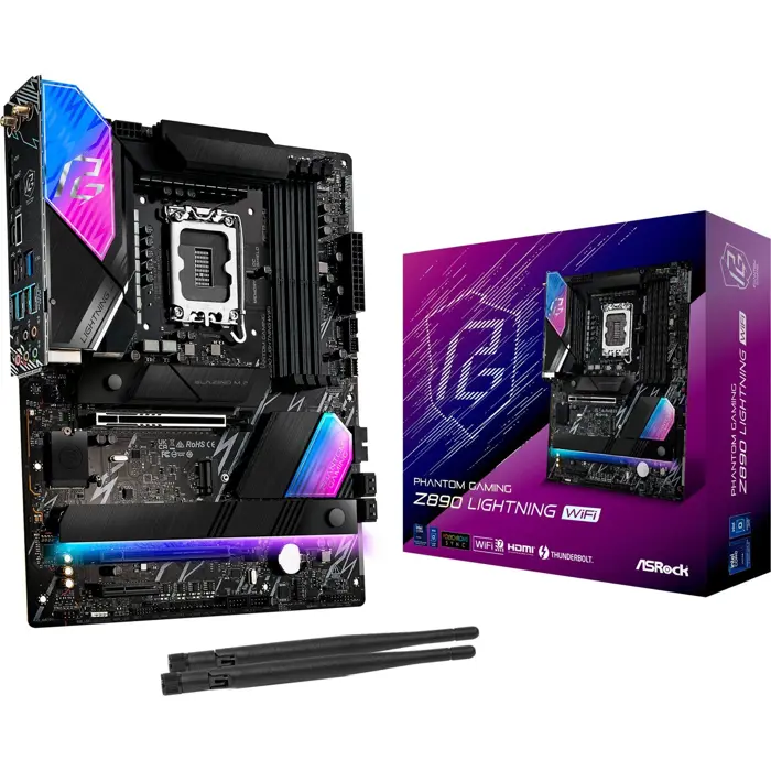 ASRock Z890 Lightning WiFi - Socekt 1851 - motherboard (black)