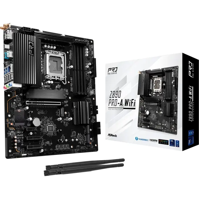 ASRock Z890 Pro-A WiFi - Socekt 1851 - motherboard (black)