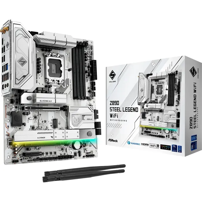 ASRock Z890 Steel Legend WiFi - Socekt 1851 - motherboard (black)