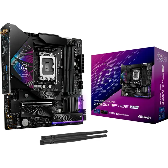 ASRock Z890M RIPTIDE WIFI - Socekt 1851 - motherboard (black)