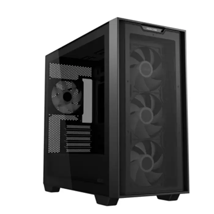 ASUS A21 PLUS ARGB Micro-ATX Gehäuse, Tempered Glass - schwarz-90DC00H0-B19010