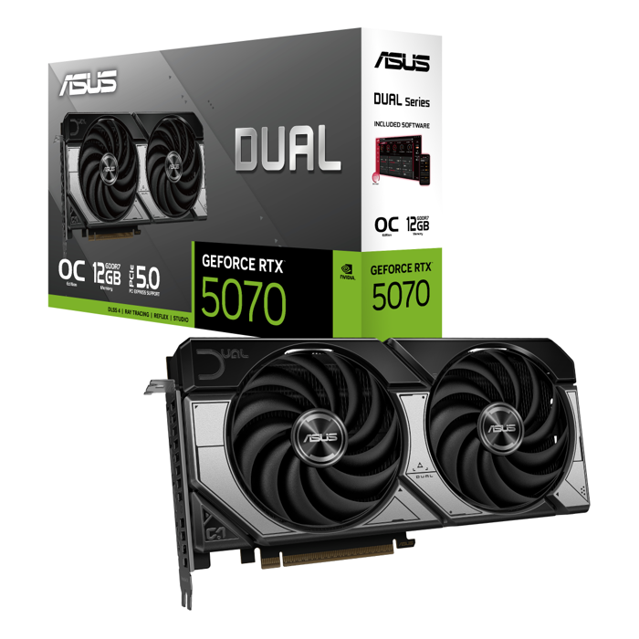ASUS Dual RTX5070-O12G NVIDIA GeForce RTX 5070 12 GB GDDR7