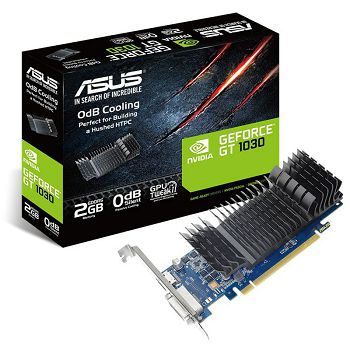 ASUS GeForce GT 1030, 2048 MB GDDR5, Low Profile - passiv 90YV0AT0-M0NA00