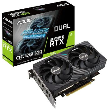 ASUS GeForce RTX 3060 Dual LHR O12G, 12288 MB GDDR6 90YV0GB2-M0NA10
