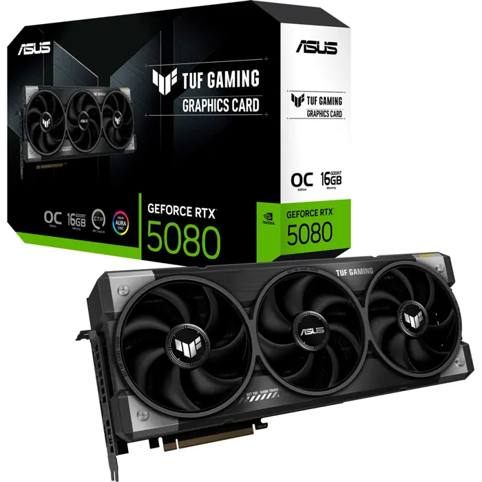 Asus GeForce RTX 5080 TUF GAMING OC (DLSS 4, 3x DisplayPort, 2x HDMI 2.1)