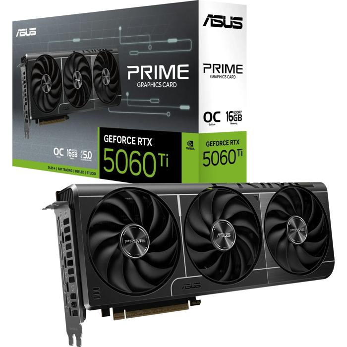 ASUS Graphics Card Prime GeForce RTX 5060 TE OC, 16GB GDDR7, PCI-E 5.0