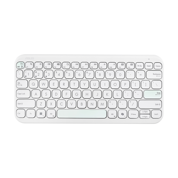 ASUS KW100, bežična tipkovnica, bijela