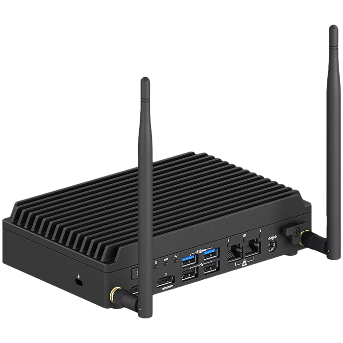 ASUS NUC Rugged/BNUC13BRFA400B00I/Intel Atom X7425E/Intel UHD Graphics/6xUSB/M.2 22x80 NVMe; M.2 30x42 SATA SSD,PCI x1,USB3.2 Gen2/2,5Gbe Dual LAN/2xHDMI/64G eMMC/no RAM/no WiFi/SIM card slot/no OS/No