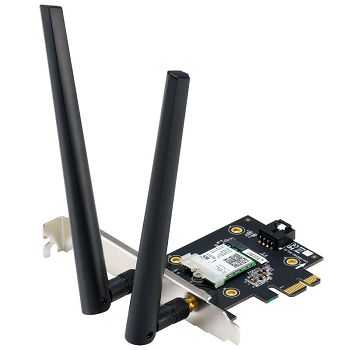 ASUS PCE-AX3000 BT 5.0 Wireless LAN Adapter, 2.4GHz/5GHz WLAN - PCIe x1 90IG0610-MO0R10