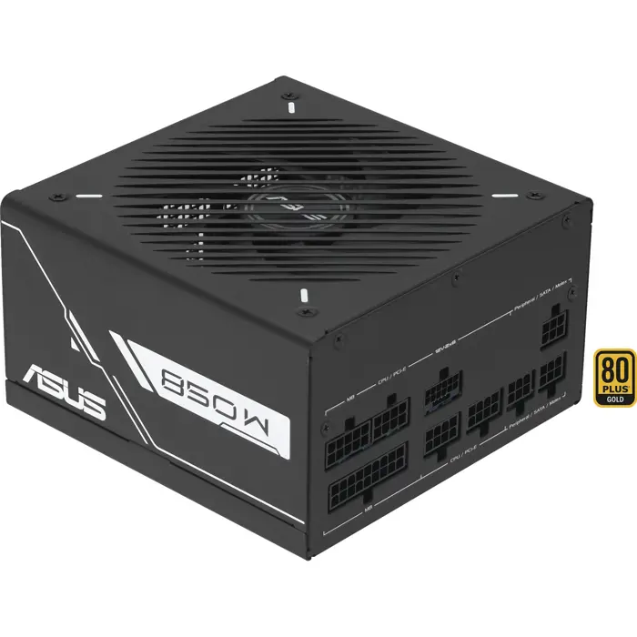 Asus PRIME-850G (black, 1x 12-pin high power GPU, 3x PCIe, cable management, 850 watts)