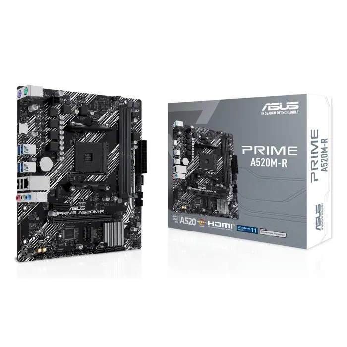 ASUS PRIME A520M-R AMD A520 Socket AM4 micro ATX