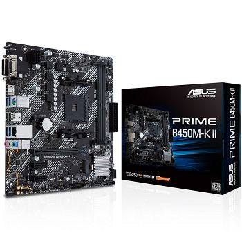 ASUS PRIME B450M-K II, AMD B450-Mainboard - Socket AM4 90MB1600-M0EAY0