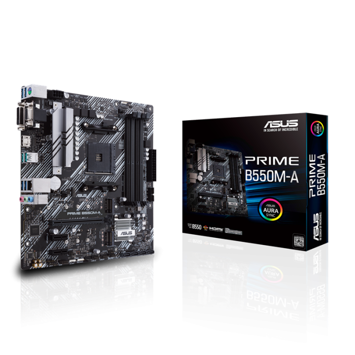 ASUS PRIME B550M-A, DDR4, SATA3, USB3.2Gen2, HDMI, AM4 mATX