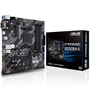 ASUS Prime B550M-K, AMD B550 Mainboard - Socket AM4 90MB14V0-M0EAY0