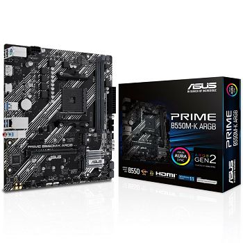 ASUS Prime B550M-K ARGB, AMD B550 Mainboard - Socket AM4 90MB1GC0-M0EAY0