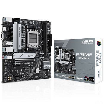 ASUS Prime B650M-K, AMD B650 Mainboard, Socket AM5, DDR5 90MB1F60-M0EAY0