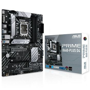 ASUS Prime B660-Plus D4, Intel B660 Mainboard - Socket 1700, DDR4 90MB18X0-M0EAY0