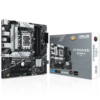 ASUS Prime B760M-A-CSM, Intel B760 Mainboard, Socket 1700, DDR5 90MB1EK0-M0EAYC