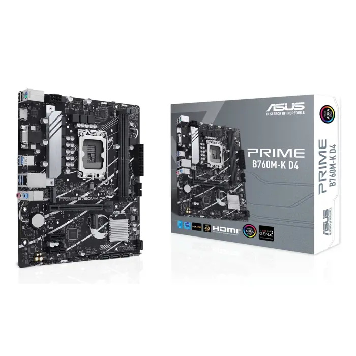 ASUS PRIME B760M-K D4 Intel B760 LGA 1700 micro ATX