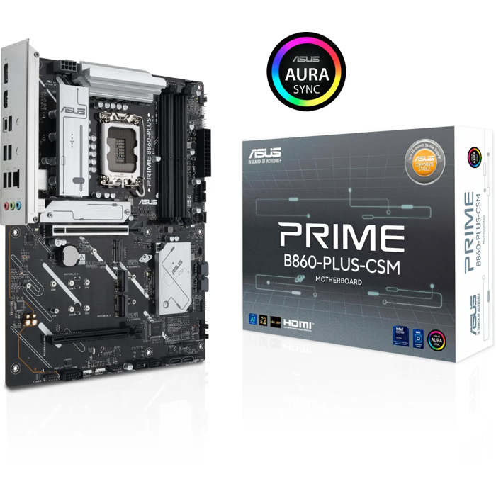 Asus Prime B860-Plus-CSM, DDR5, SATA3, USB3.2GEN2, DP, 2.5GBE, LGA1851 ATX