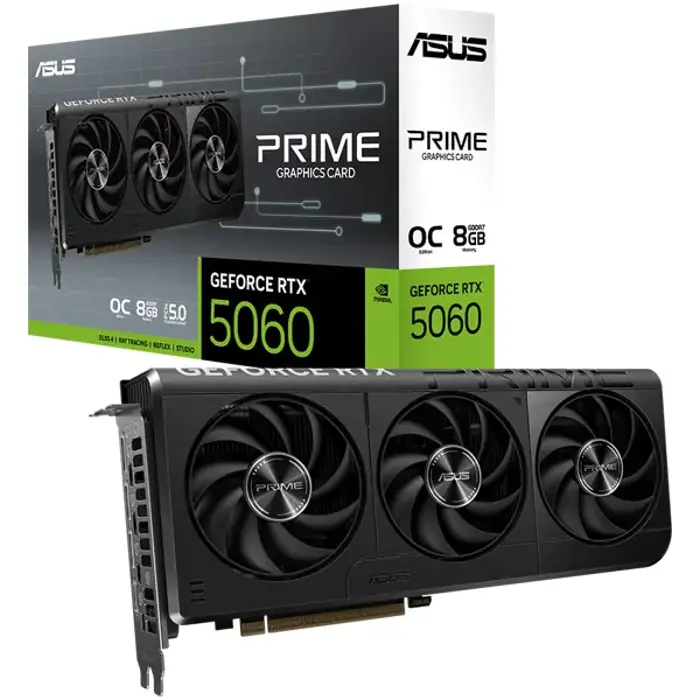 ASUS PRIME GeForce RTX 5060 8GB GDDR7 OC, PRIME-RTX5060-O8G