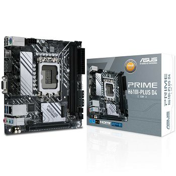 ASUS Prime H610I-Plus D4-CSM, Intel H610 Mainboard, Socket 1700, DDR4 90MB1B20-M0EAYC