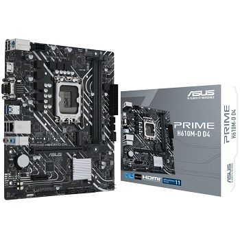 ASUS Prime H610M-D D4, Intel H610 Mainboard - Socket 1700, DDR4 90MB1A00-M0EAY0
