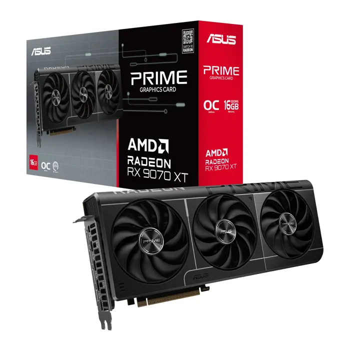 ASUS Prime Radeon RX 9070 OC Edition Grafikkarte, 16384 MB GDDR6-90YV0LI1-M0NA00