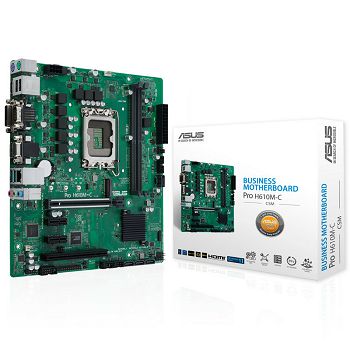 ASUS PRO H610M-C-CSM, Intel H610 Mainboard, Socket 1700, DDR5 90MB1AT0-M0EAYC