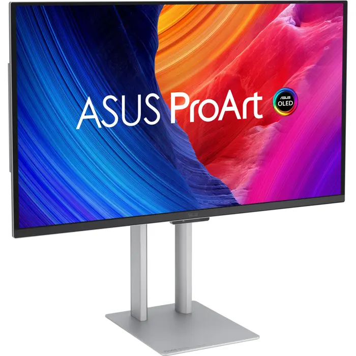 Asus ProArt Display QD-OLED PA27UCDMR (67.3 cm (26.5 inches), silver, UltraHD/4K, HDMI, DP, Thunderbolt 4, USB hub, 240Hz panel)