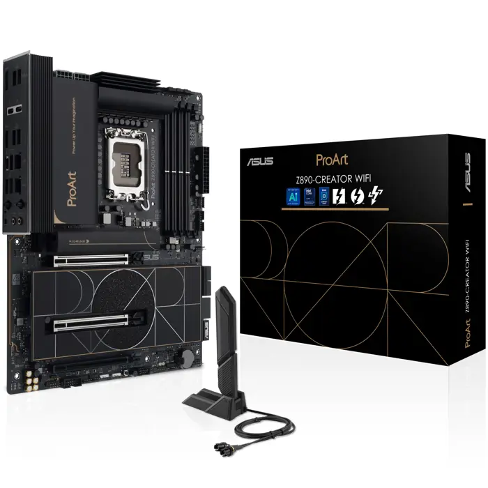 ASUS ProArt Z890-Creator WiFi Mainboard, Sockel LGA 1851, Intel Z890, ATX, DDR5-90MB1JD0-M0EAY0