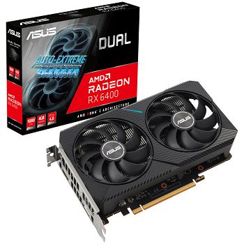 ASUS Radeon RX 6400 Dual 4G, 4096 MB GDDR6 90YV0H90-M0NA00