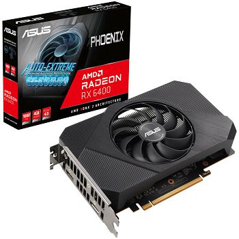 ASUS Radeon RX 6400 Phoenix 4G, 4096 MB GDDR6 90YV0H91-M0NA00