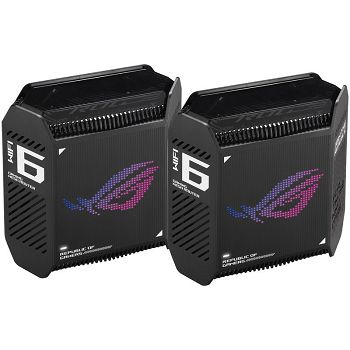 ASUS ROG Rapture GT6 AX10000 2er Set Tri-Band Gaming Mesh WiFi System - black 90IG07F0-MU9A20