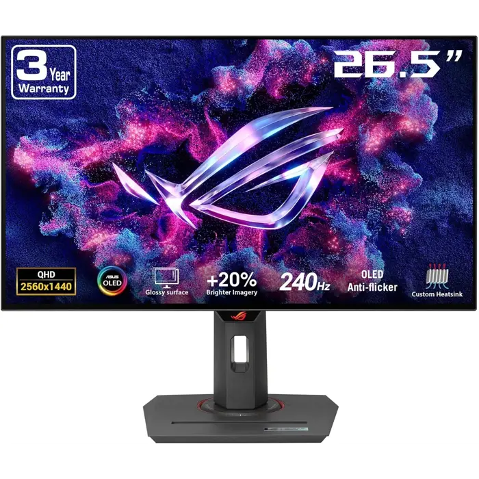 ASUS ROG Strix OLED XG27ACDNG, 26,5 Zoll Gaming-Monitor, 360 Hz, QD-OLED, G-SYNC Compatible-90LM0AN0-B01970