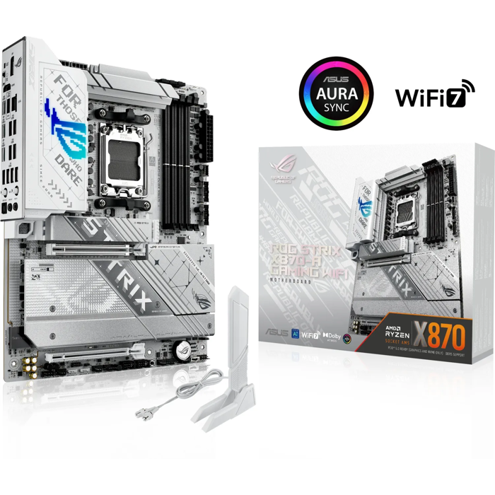 Asus Rog Strix X870 A Gaming WiFi, DDR5, SATA3, USB4, DP, 2.5GBE, WIFI 7, AM5 ATX