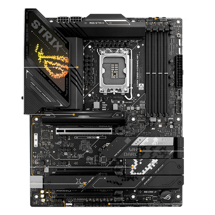ASUS ROG STRIX Z890-H Gaming WiFi Mainboard, Sockel LGA 1851, Intel Z890, ATX, DDR5-90MB1K20-M0EAY0