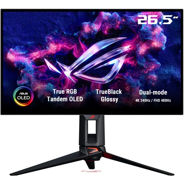 Asus ROG Swift OLED PG27UCWM (67.3 cm (26.5 inches), black, UltraHD/4K, dual mode, USB-C, DP, HDMI, 240Hz panel)